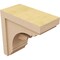 Ekena Millwork 7"W x 14"D x 14"H Classic Warren Rough Cedar Woodgrain TimberThane Corbel, Primed Tan CORUR07X14X14WARRCPR - alternate 4